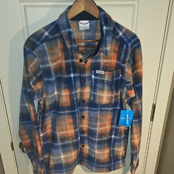 Columbia Other - Columbia- Men's Steens Mountain Printed Shirt Jacket. Size S. Snap Up